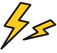 Lightning bolt graphic