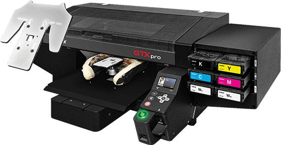 GTXpro printer equipped with a shoe platen
